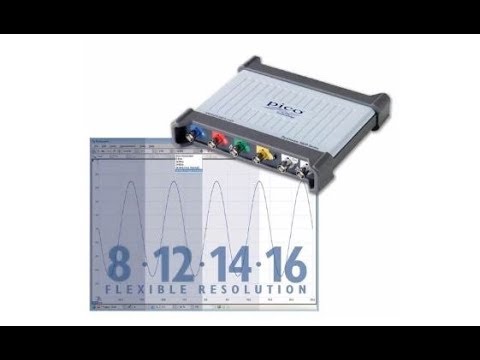 Pico USB oscilloscope for PC, MSO, 4 + 16-channel, 100 MHz