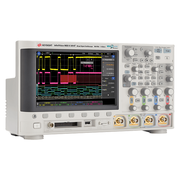 Keysight Oscilloscope, MSO, 4 + 16-channel, 100 MHz, 1 million wfm / s