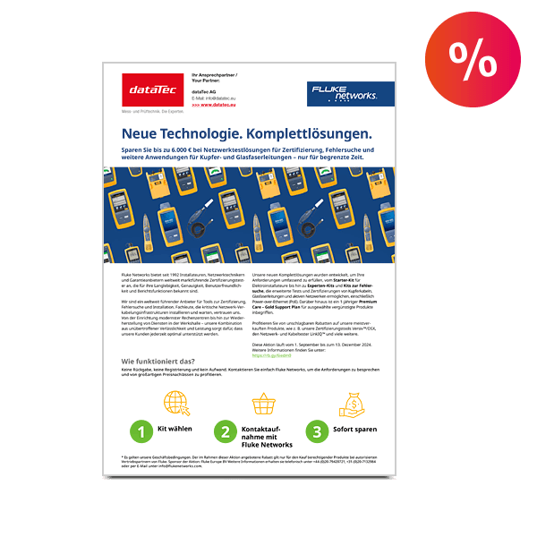 FLUKE Networks Aktion AC02003