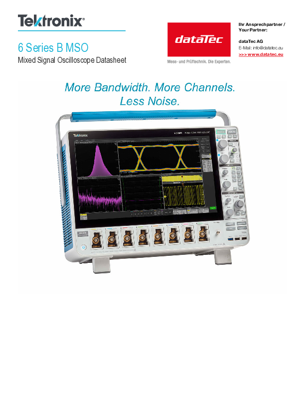 Tektronix MSO68B-6-BW-2500 Performance-Oszilloskope 500 MHz - 70 GHz ...