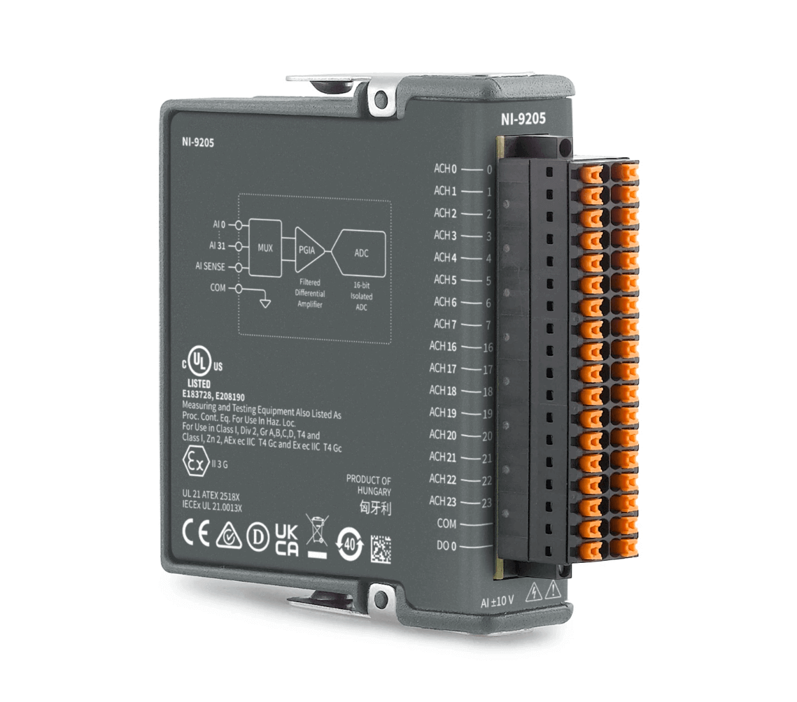 785184-01 | Analog input module of the C series NI 9205, spring 